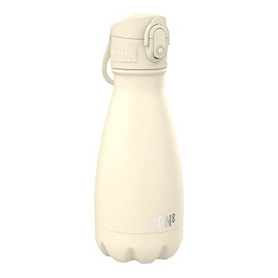 Ion8 Waterdichte gourde roestvrijstalen herbruikbare isotherm, 280 ml, vissen