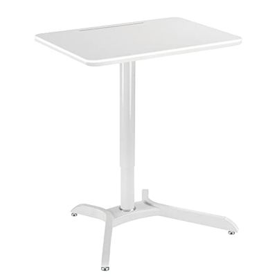 RICOO Postazione di lavoro SST012-W in piedi Superficie 710 x 533 mm Sit stand desk Rialzo PC portatile Scrivania bianco