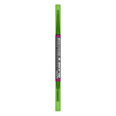 NYX Professional Makeup Lápiz de Cejas de Doble Punta, Cejas Definidas y Rellenas, Fórmula Vegana de Larga Duración, No Transfiere, Blade & Shade, Tono: 11 Grey