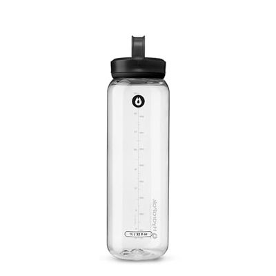 Hydrapak RECON 1L RECON - Borraccia d'Acqua in Plastica Riciclata al 50%, Eco-Friendly e Senza BPA, Tappo a Vite a Flusso Regolare, Facile da Trasportare (1 Litro, Trasparente)