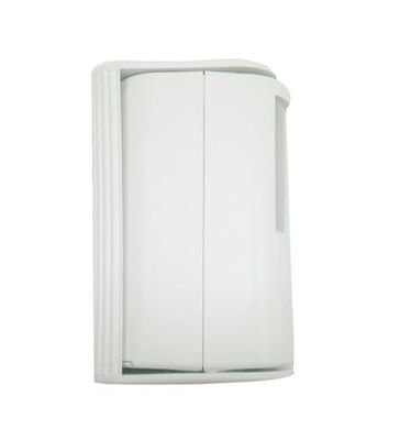 Garza Power Detector de movimento infravermelhos com campainha e alarme 70 dB, ângulo de detecção de 60º, cor branca