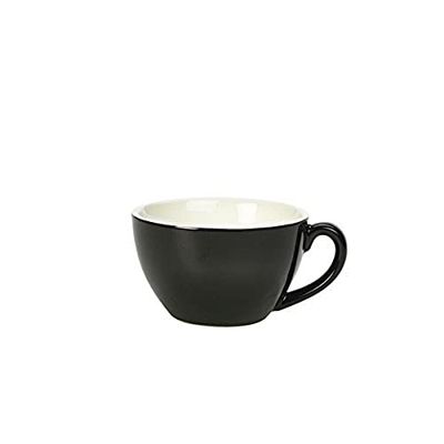 Genware NEV-322134BK Royal Bowl Shaped Cup, 34 cl, Black (Pack of 6)