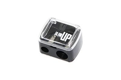 Glam'Up Paris – Tamaño de rayo cosmético con depósito – Doble punta – Tamaño de cable de doble agujero para lápices Jumbo y estándar, doble Sharpener – Accesorio indispensable