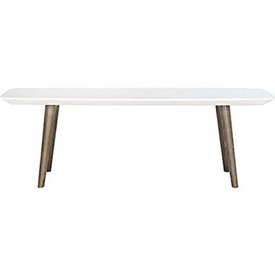 Safavieh Cooper Lacquer stolik kawowy, metal, biały/brązowy