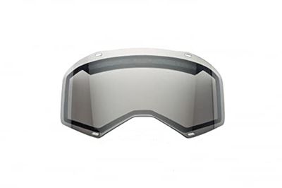 SeeCle Doppia Curve Fume compatibel met Occhiale/Masker Scott Prospect/Fury, uniseks, volwassenen, transparant, eenheidsmaat