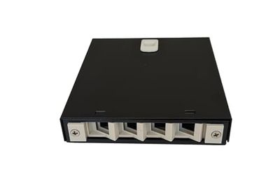 LINK BOX 4 PORTE PER CONNETTORI FIBRA OTTICA SC SIMPLEX O LC DUPLEX PER APPLICAZIONI FTTH IN METALLO