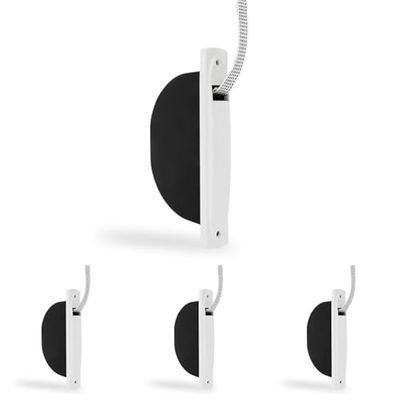 Amig - Recogedor de Persiana Compacto de Empotrar o Encastrado - Fabricado en PVC - Medidas: 2,8 x 18 x 9 cm (Ancho x Alto x Fondo). Medida de la Cinta: 14 mm (Ancho) - Resistente - Fácil Instalación