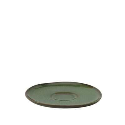 Villeroy & Boch - Lave vert Coffee Cup Saucer Green, Dishwasher-Safe, Microwave-Safe, Saucer for Cups, Handmade Look, Crockery with a Reactive Glaze, Earthenware