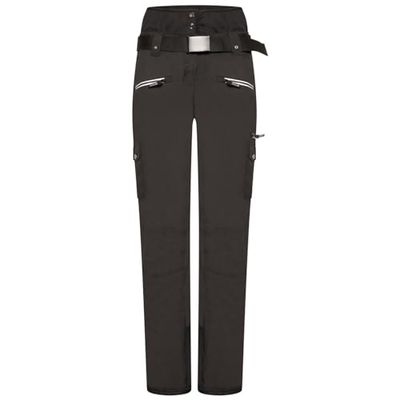 Dare 2b Damskie Liberty Ii Pantalon De Ski Imperméable, Isolant Respirant Avec Coutures Cousues-collées Et Guêtres Intégrées bottoms, czarne, FR : 2XL (talia Fabricant: 18)