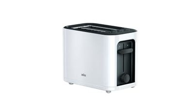 Braun HT3000WH - Tostapane con 2 fessure, 7 livelli di doratura, bianco, 1000