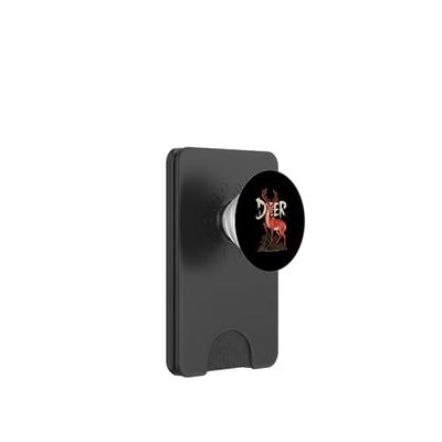 Chinese Traditional Art Deer Reindeer PopSockets PopWallet para MagSafe