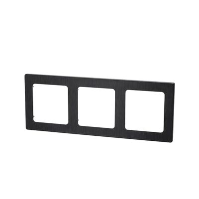 Wandbord van aluminium, Duits/Franse stijl, met drie sleutels in elegant zwart. Ideaal voor degenen die in elk detail design en functionaliteit zoeken.