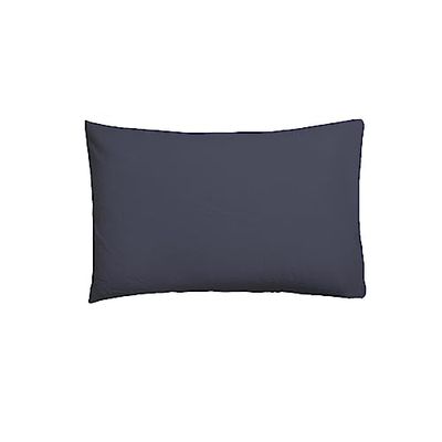 ETHERE MAISON Funda de Almohada Azul Jeans 45x110 cm. Algodón 200 Hilos.