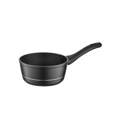 FLORINA Casserole en Aluminium (1 l) I Casserole Induction DELUX I 16 cm Diamètre I Marmite pour Induction, Gaz, Electrique I Batterie de Cuisine I Revêtement Antiadhésif I Petite Casserole à Lait