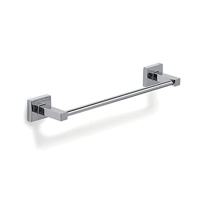 Gedy G-Pukhet Towel Holder CM.35, Chrome Colour, Components Made of Stainless Steel and Cromall, 2 Year Warranty, Measures 4.5 x 38.4 x 6.8 cm and Weight 0.23 kg, R&D Design, Chrome, 35 cm