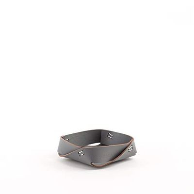 Vacavaliente Recycled Leather Desk Organiser - Grey