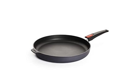 Woll Diamond Lite-Padella a induzione, Ø 32 cm, Altezza 5 cm, con Manico Rimovibile, Adatta a Tutti i Piani Cottura, fundición de aluminio