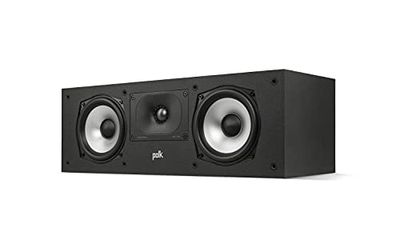 Polk Audio Monitor XT30, Centerhögtalare, Hi-Res-certifierad, kompatibel med Dolby Atmos och DTS:X (styck), svart