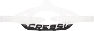 CRESSI Strap for Professional Scuba Mask Series C Clear/Black - Cinturino Unisex per Maschere Sub Compatibile con Atom, Naxos, Penta+, Prisma, Quantum, Zeus, Trasparente/Nero, Taglia Unica