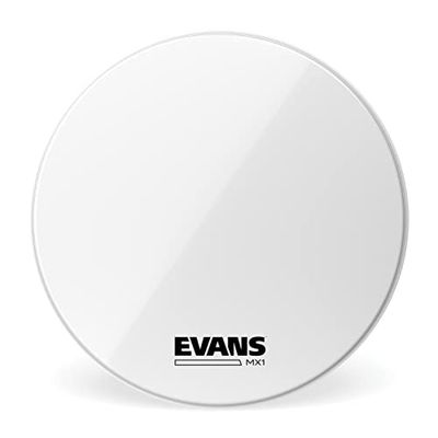 Evans MX1 svart bastrumhuvud Vit 20 Inch