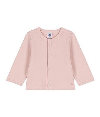 Petit Bateau Baby jongens A08F2 gebreide jas, roze zoutkleur, 3 maanden, Roze Saline, 3 Maanden