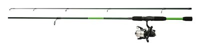 Mitchell Target II Spinning Combo, Combo de Caña y Carrete de Pesca, Pesca de Depredadores, Listo para Pescar Los Kits Incluyen Cañas y Carretes Pre-Preparados con LíneaPike/Perca/Zander, Unisex