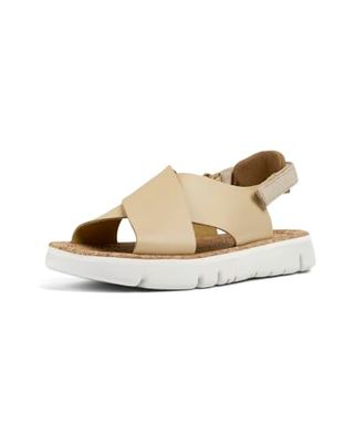 CAMPER Dames Oruga K200157 Platte sandaal, Beige 053, 38 EU