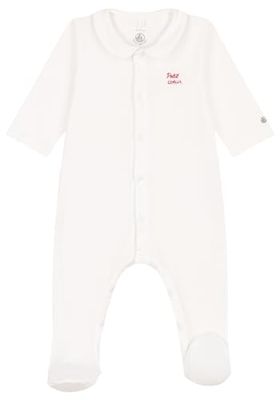 Petit Bateau Pyjama voor kinderen, uniseks, Marshmallow, 12 Maanden