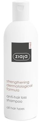 Ziaja Shampoo anticaduta con formula dermatologica rinforzante, 300 ml, per tutti i tipi di capelli di ZIAJA MED
