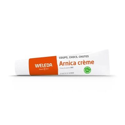 WELEDA - Arnica Crème - Coups, Chocs, Chutes - Utilisable dès l'Âge de 9 Mois - Natrue, Tube de 70 g