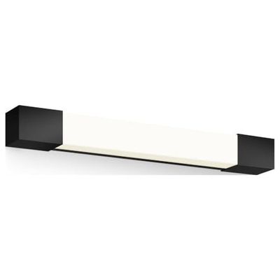 Philips Rover specchio LED quadrato, 5W, 750 lm, 2700K, nero, IP44, resistente all'acqua