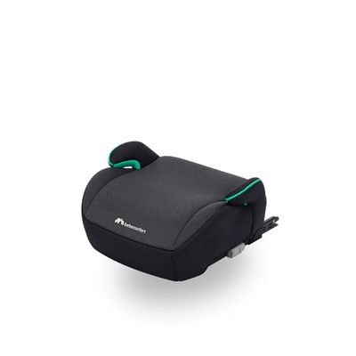 Bebeconfort Manga i-Fix, bälteskudden, ISOFIX-bälteskudde, lätt bilbälteskudde, från 6 år upp till 12 år, 22–36 kg, 128–150 cm, Tinted Black