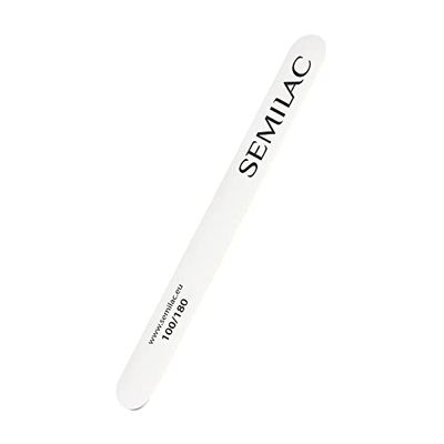 Semilac Wooden Nail File, Number 100/180, White