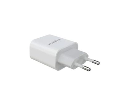 Watio Wave Chargeur USB - Chargeur de Voyage avec 3 Ports, câble Type-C, 18 W de Puissance, Couleur Blanche et Design Compact, idéal pour emporter avec Vous