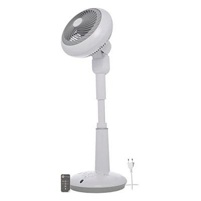 Woozoo, Ultra krachtige & stille staande ventilator, 37m², Reikwijdte 31m, Multidirectionele oscillatie, Afstandsbediening, Gelijkstroommotor, Woonkamer - Woozoo STF-DC15T - Wit
