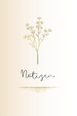 Notitzbuch: golden flower