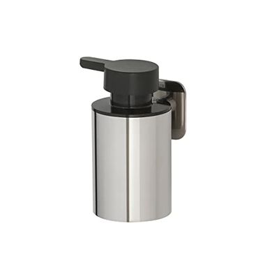 Tiger Colar Dispenser per Sapone Liquido, Montaggio a parete, Acciaio (Inox Lucidato), 6.5 x 12.1 x 9.9 cm