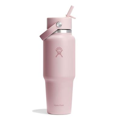 Hydro Flask - Travel Bottle 946 ml (32 OZ) - Bouteille en acier inoxydable isolée avec isolation sous vide TempShield et bouchon Flex paille étanche - Trillium