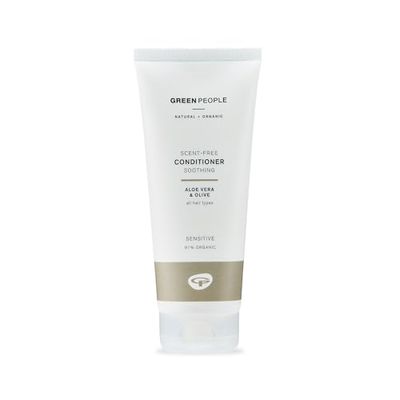 Green People Scent Free Conditioner - For All Hair Types - With Aloe Vera & Olive - Silicone Free, Organic, Vegan, 200ml
