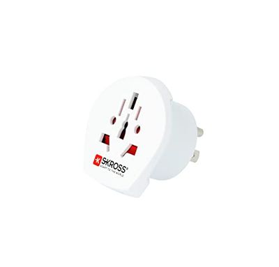 Skross 73566 Country Adapter World to USA - suitable for equipment with earthed & unearthed plugs (2- and 3-pole)