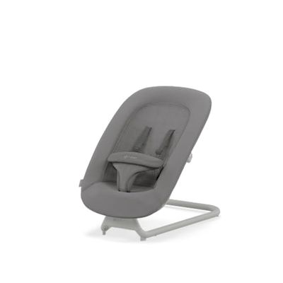CYBEX Gold LEMO Bouncer, Hamaca de bebé con cojín Confort, Compatible con el sistema Silla LEMO, Desde el Nacimiento hasta los 3 Años (aprox. 15 kg), Suede Grey