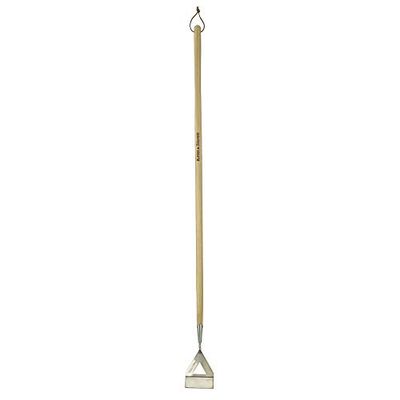Kent & Stowe houe hollandaise – Binette hollandaise en acier inoxydable pour sarcler, racloir de bordures avec manche en frêne, longueur : 160 cm