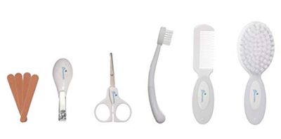 Dreambaby Zestaw do pielęgnacji Essentials w twardym etui (10 sztuk, biały)