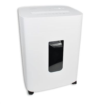 DESQ® Dokumentförstörare säkerhetsnivå P5 – Microcut (2 500 partiklar/A4), 2 x 12 mm, 20 liter, 10 min. Non-Stop, 8 ark, 4 hjul, kontor/hemmakontor, holländsk design, 20075