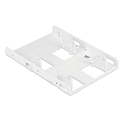 Corsair Dual SSD Mounting Bracket (3.5” Internal Drive Bay to 2.5", Easy Installation) White