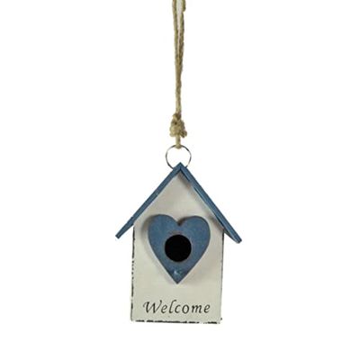 Vacchetti Casita para pájaros, Madera, Azul, pequeño