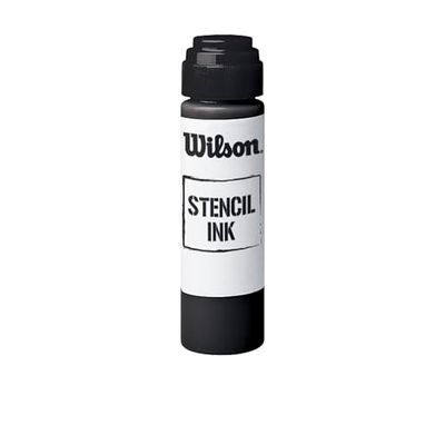Wilson Stencil Ink, Pennarello per Corde Unisex – Adulto, Nero, Taglia Unica