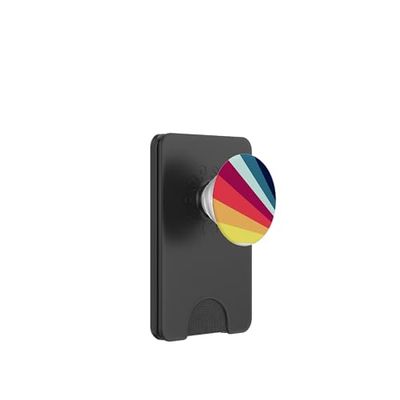 Retro Aesthetic Stripes Vintage PopSockets PopWallet para MagSafe