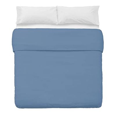 Copripiumino Blu in cotone e poliestere classico per letto da 180 cm - LOLAhome