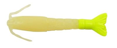 Berkley Gulp ! Appât Souple à Base de crevettes pour la pêche en Eau salée des sébastes, truites et flets, Durable et Polyvalent pour de Multiples Techniques, Paquet de 8, 2", Red Belly Shrimp